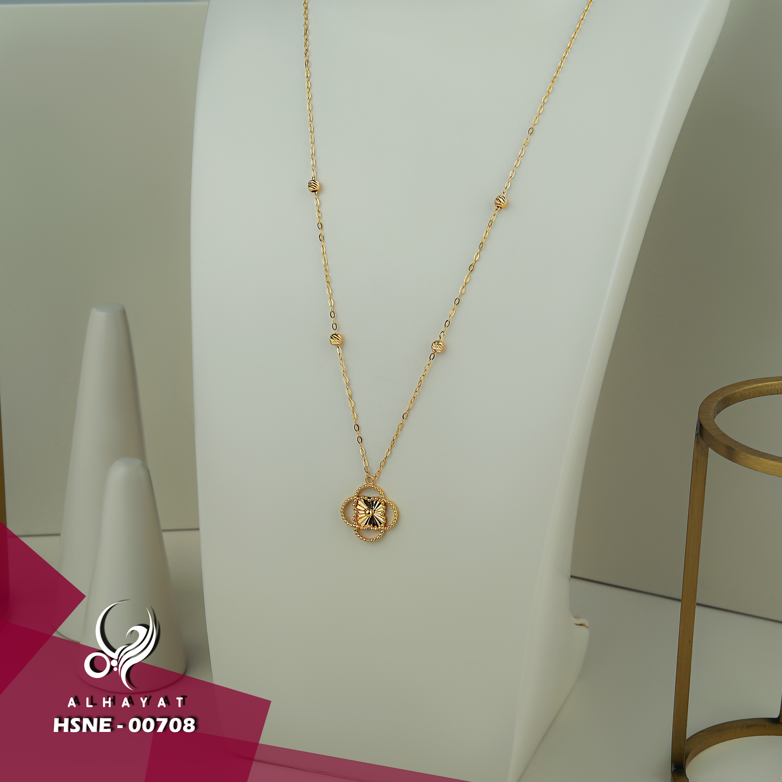 21 karat gold choker, made in Turkey - (H-0979)